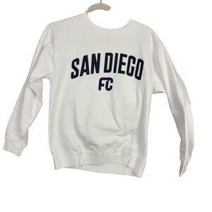 Peace Collective San Diego FC MLS Crewneck Sweatshirt White Small Preowned